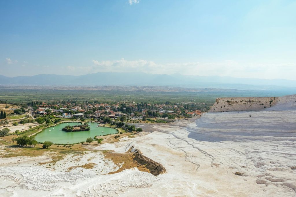 Landscape of Pamukkale, Turkey