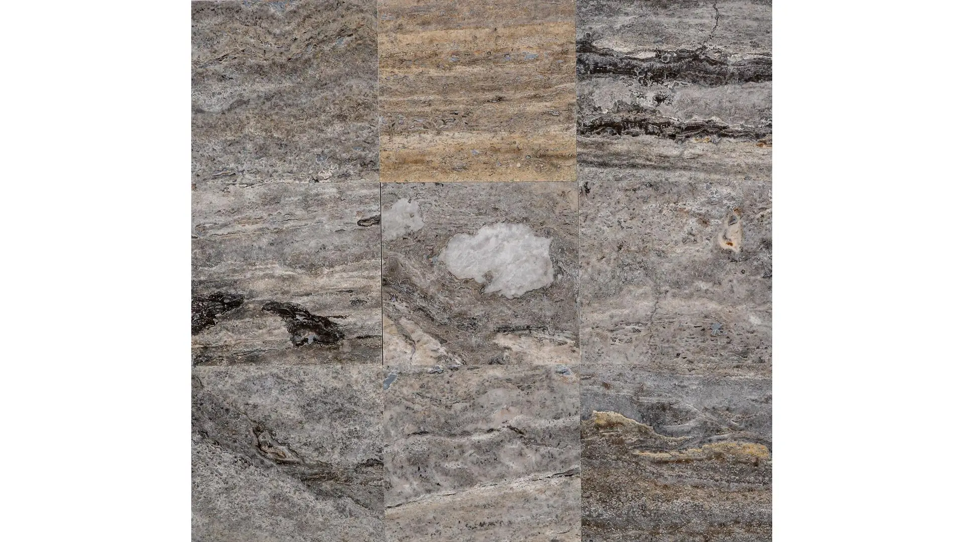 travertin silver CC mat chituit Placaje Piatra Naturala