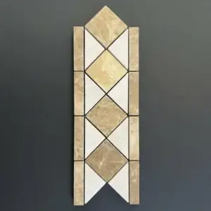 Bordura Marmura Emperador-Bej lustruit 10,5x28,5x1 cm v4