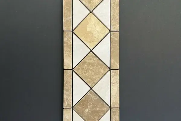 Bordura Marmura Emperador-Bej lustruit 10,5x28,5x1 cm v4