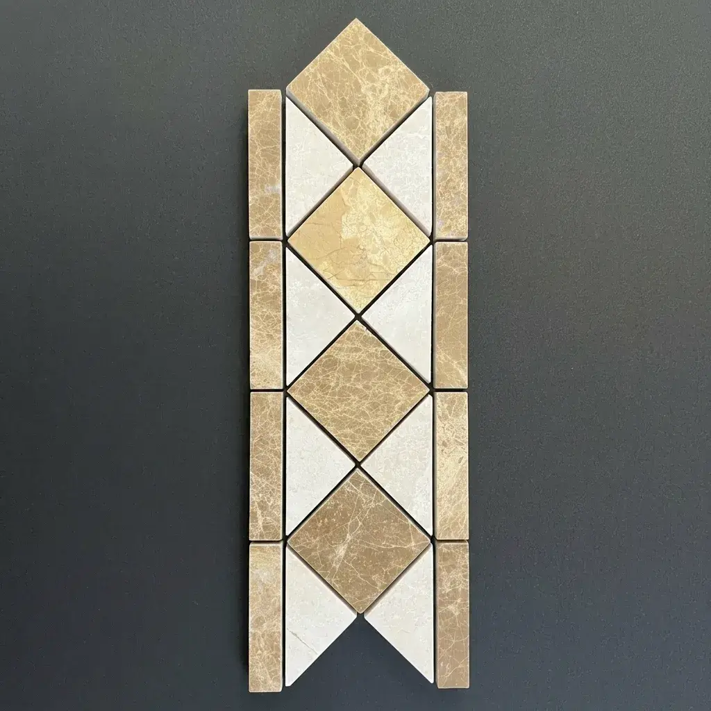 Bordura Marmura Emperador Bej lustruit 105x285x1 cm v4 Piatra Naturala - Toate Produsele