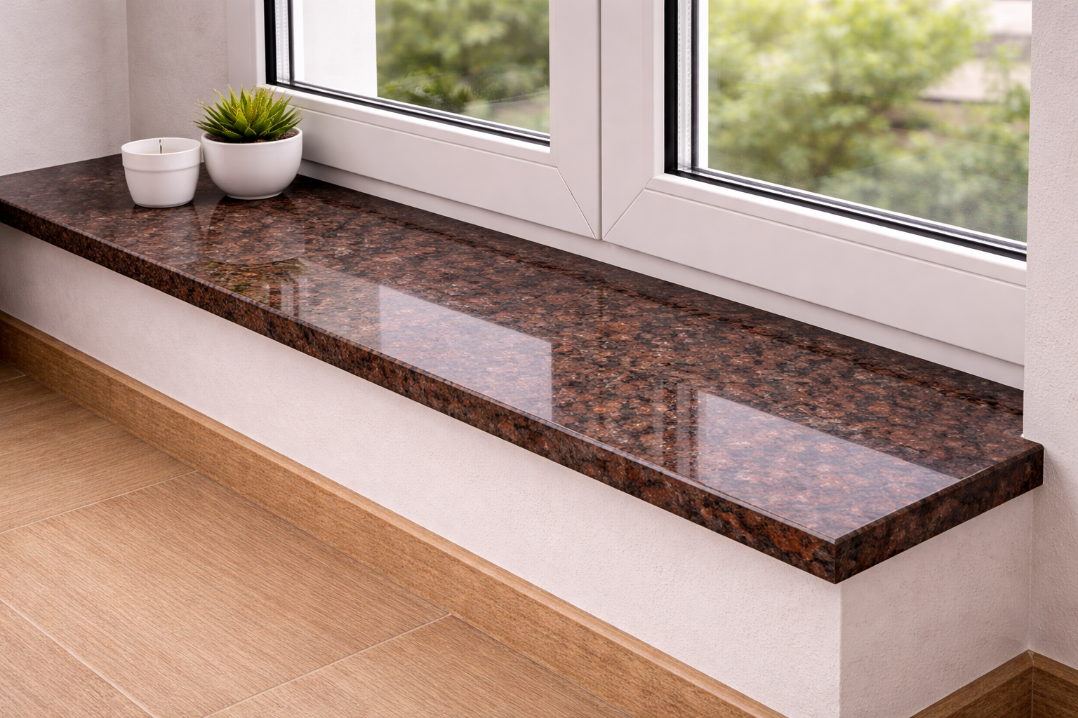 Glaf granit Tan Brown lustruit 100 x 20 x 2 cm 1 lungime bizotata Piatra Naturala - Toate Produsele