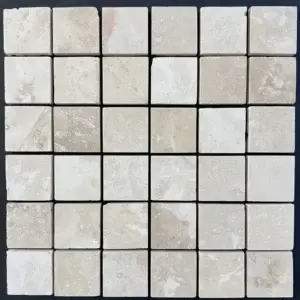 Mozaic Travertin Clasic mat chituit 4,8x4,8x1 cm v6