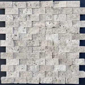 Mozaic Travertin Clasic scapitat 2,3×4,8×1,2 cm v2