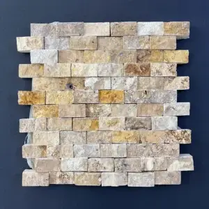 Mozaic Travertin Golden scapitat 23x48x12 cm scaled rotate