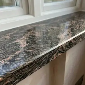 Glaf granit Exotic Juparana lustruit 100 x 20 x 2 cm  - 1 lungime bizotata