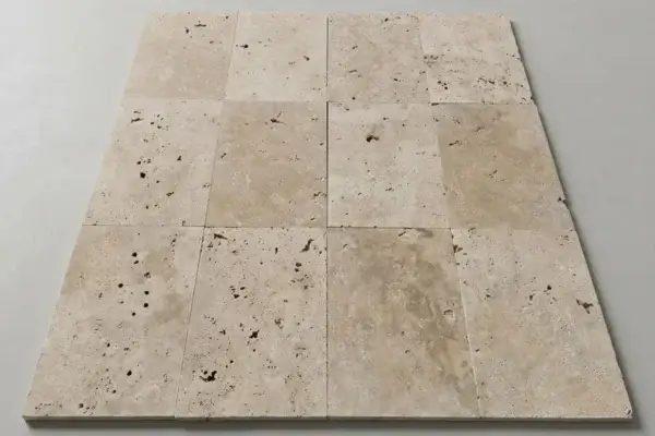 Placaj travertin classic antichizat 61x40,6x1,2 cm v9